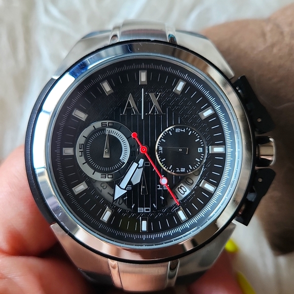 Armani Exhange Men's watch with Black strap - Picture 1 of 5